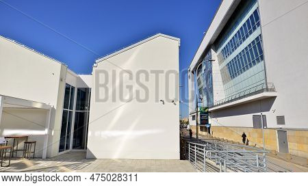 Warsaw, Poland. 21 April 2023. The Building That Houses The Food Hall Ogrody Urlicha. It\\\'s A Mode