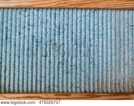 Retro Household Board For Hand Washing Clothes. Board For Hand Washing Clothes. Housekeeper. Laundry