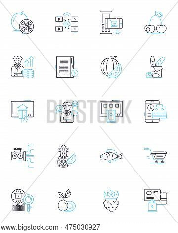 Business Negotiations Linear Icons Set. Diplomacy, Bargaining, Compromise, Communication, Collaborat