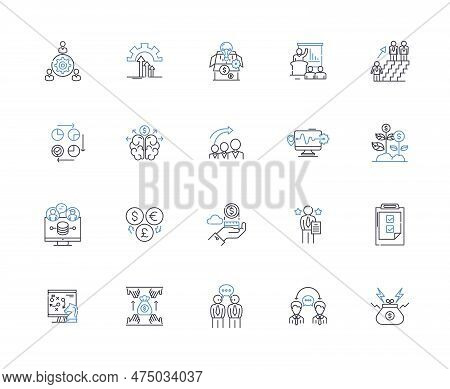 Kpis Line Icons Collection. Metrics, Objectives, Targets, Performance, Indicators, Dashboards, Analy
