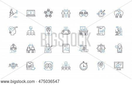 Marketing Tactics Line Icons Collection. Branding, Advertising, Campaigns, Promotions, Sales, Analyt