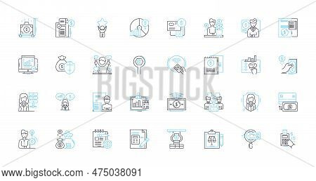 Social Nerking And Communication Linear Icons Set. Nerking, Online, Connection, Interaction, Communi