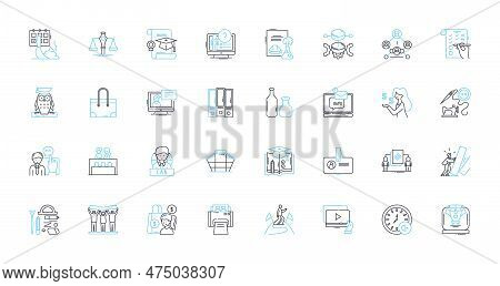 Digital Academy Linear Icons Set. Learning, Training, Education, Digital, Academy, Skills, Professio