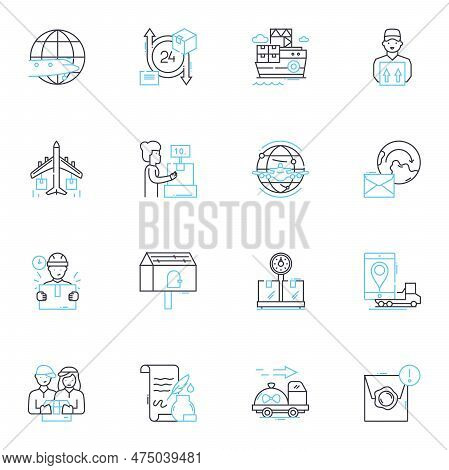 Digital Optimization Linear Icons Set. Analytics, Conversion, Engagement, Traffic, Testing, Ranking,