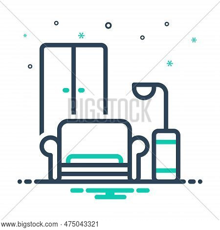 Mix Icon For Furnishings Living-room Interior Armchair Home-decor Furniture Garniture Comfortable Ho