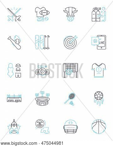 Treatment Linear Icons Set. Therapy, Medication, Healing, Cure, Recovery, Rehabilitation, Interventi