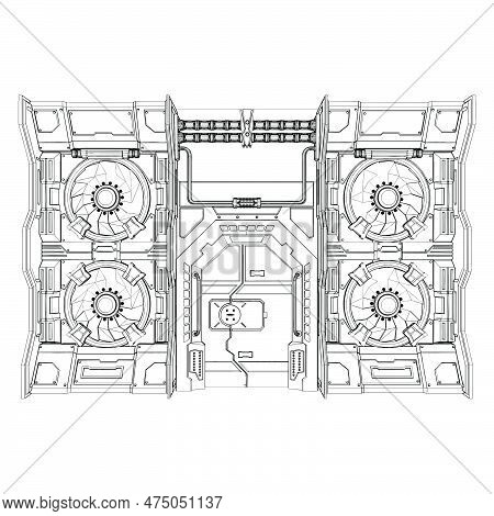Armour Bunker Door Vector 09.eps