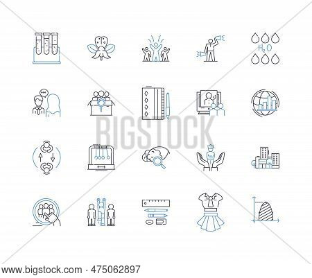 School Curriculum Line Icons Collection. Assessment, Accreditation, Benchmarking, Classroom, Coheren