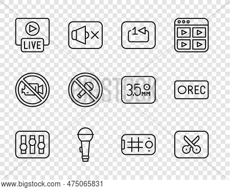 Set Line Sound Mixer Controller, Music Or Video Editing, Repeat Track Music Player, Microphone, Live