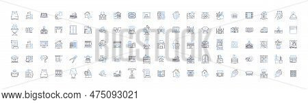 Skyline And Horizon Line Icons Collection. Skyscape, Cityscape, Panorama, Vistas, Landscape, Twiligh