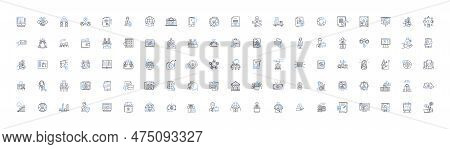 Savings And Loan Line Icons Collection. Mortgage, Interest, Banking, Financing, Loan, Deposit, Credi