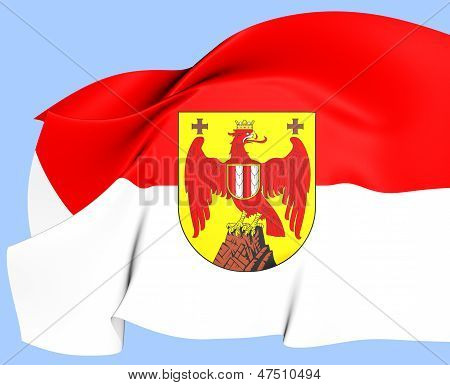 Флаг Бургенланд, Австрия.