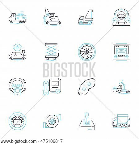 Retail Market Linear Icons Set. Consumer, Sales, Inventory, Demand, Branding, Advertising, Competiti