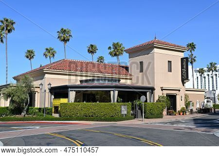 Newport Beach, California - 22 Apr 2023: Cucina Enoteca Seasonal Italian Cuisine With A Californian 