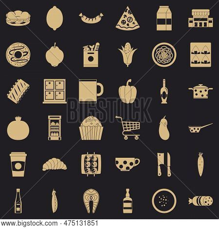 Gala Dinner Icons Set. Simple Set Of 36 Gala Dinner Icons For Web For Any Design