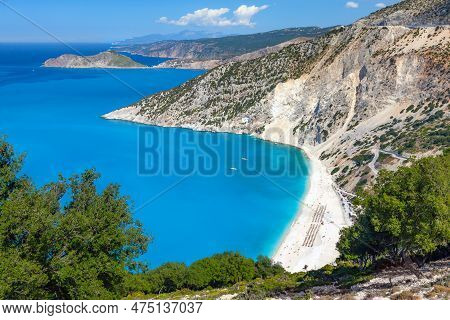 View Of Myrtos Beach, Kefalonia Island, Greece
