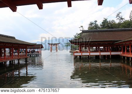 Itsukushima Shrine In Miyajima Island, Hiroshima, Japan