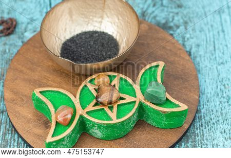 Energy Healing, Spiritual Practice, Astrology Concept. Wicca Magic Of New World, Alternative Reality