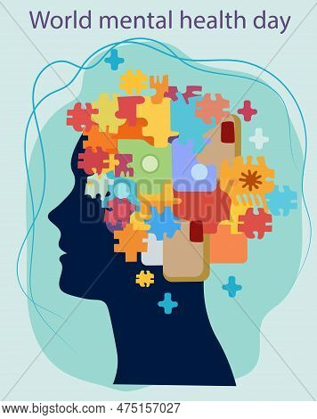 World Mental Health Day, A Day Dedicated To Raising Awareness About Mental Health Issues. Mental Ill