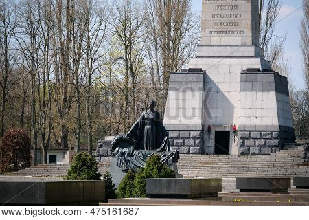 Berlin, Germany - April 21, 2023: The Soviet War Memorial In Schonholzer Heide, Pankow, Where 13, 20