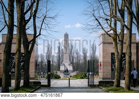 Berlin, Germany - April 21, 2023: The Soviet War Memorial In Schonholzer Heide, Pankow, Where 13, 20