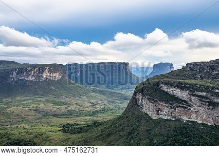 View From The Top Of The Hill Of The Father Inacio, Morro Do Pai Inacio, Chapada Diamantina, Bahia, 