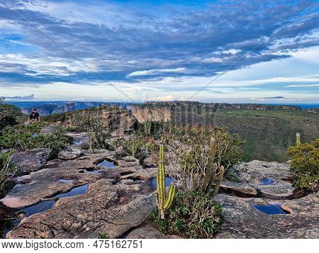 View From The Top Of The Hill Of The Father Inacio, Morro Do Pai Inacio, Chapada Diamantina, Bahia, 