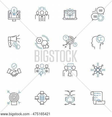 Quality Assurance Line Icons Collection. Standards, Compliance, Verification, Inspection, Audit, Val