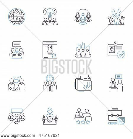 Investment Trust Line Icons Collection. Diversification, Assets, Portfolio, Mutual, Returns, Bonds, 