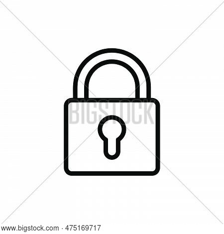 Ock Icon Vector. Simple Padlock Sign For App And Site..eps