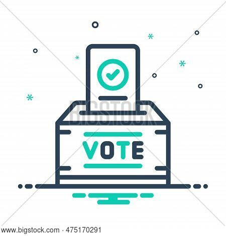 Mix Icon For Votes Voting Polling Election Referendum Plebiscite Public-vote Confidential