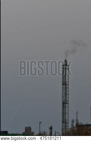 German Industry Near Ludwigshaven Rine River Views