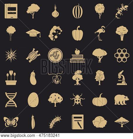 Faunistic Icons Set. Simple Set Of 36 Faunistic Icons For Web For Any Design