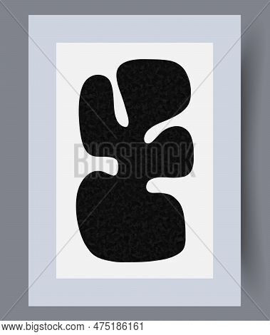 Abstract Contour Tortuous Object Wall Art Print. Printable Minimal Abstract Contour Poster. Contempo