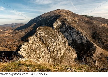 Mountain View Peaks, Slopes And The Canyon Of Svrljig (svrljiske) Mountains In Serbia Under A Beauti