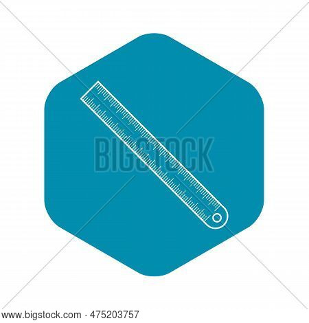 Metal Ruler Icon. Image & Photo (Free Trial) | Bigstock
