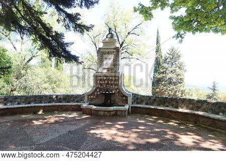 Pena De Arias Montano, Alajar, Huelva, Spain, April 23, 2023: Monument To Arias Montano In The Peña 