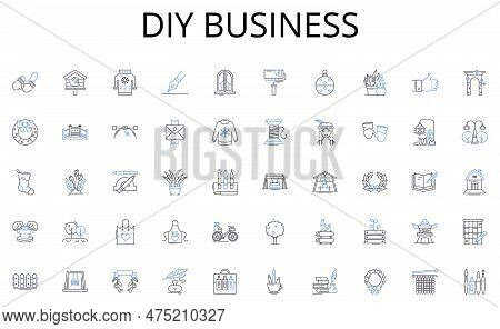 Diy Business Line Icons Collection. Friendship, Brotherhood, Alliance, Unity, Loyalty, Camaraderie, 