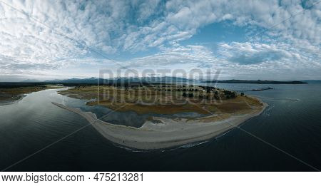 Aerial View Of Glacier Bay National Park, Gustavus, Alaska, America.