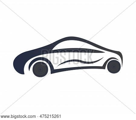 Minimal Private Car Logo Design Vector Template