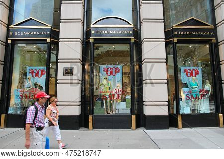 New York, Usa - July 4, 2013: Fifth Avenue Store Of Bcbg Max Azria Eyewear Brand In New York. The Br