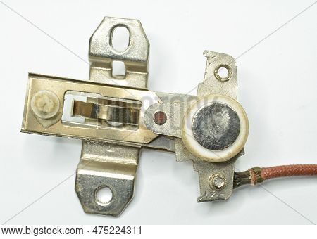 Electrical Equipment - Adjustable Temperature Switch Controller On White Background