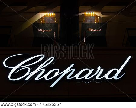 Frankfurt Am Main, Germany - January 29, 2023: Chopard Is A Swiss Manufacturer And Retailer Of Luxur
