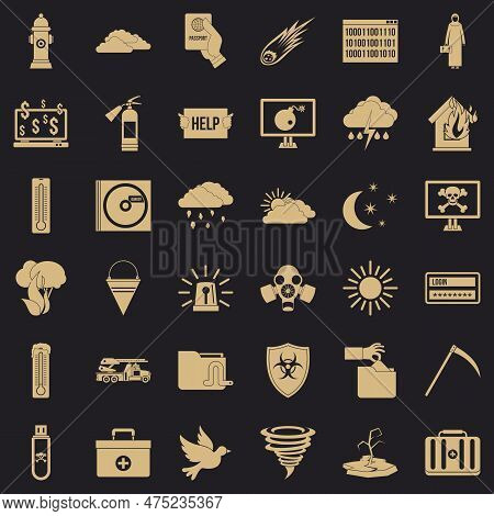 Involuntary Icons Set. Simple Set Of 36 Involuntary Icons For Web For Any Design