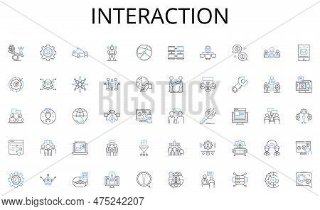 Interaction Line Icons Collection. Mastery, Expertise, Proficiency, Progression, Aptitude, Comprehen