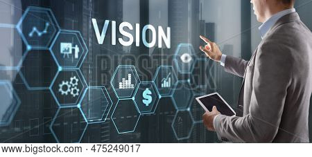 Vision Direction Future Business Inspiration Motivation Concept