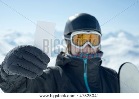 Konzept zur Ski-Eintrittspreis zu veranschaulichen