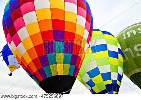 Igualada, Barcelona, July 07 De 2022. 26th European Balloons Festival. Concentration Of Hot Air Ball