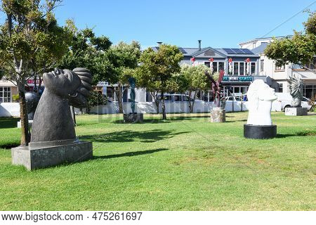 Sculptures On The Center Of Hermanus On South Africa