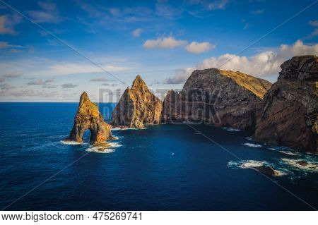 The Peninsula St. Lawrence Or Ponta De Sao Lourenco In The North-east Of Madeira, Viewpoint Miradour